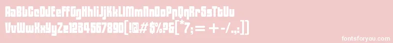 BlacktulipitcTt Font – White Fonts on Pink Background