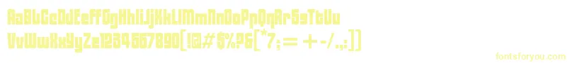 BlacktulipitcTt Font – Yellow Fonts on White Background