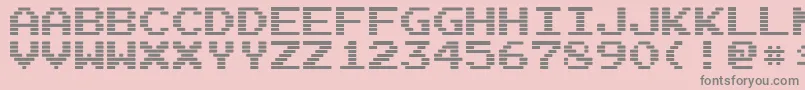 ArcadeI Font – Gray Fonts on Pink Background