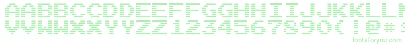 ArcadeI Font – Green Fonts on White Background