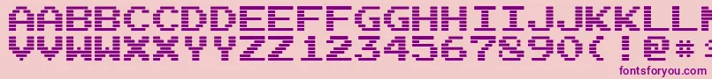 ArcadeI Font – Purple Fonts on Pink Background