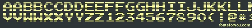 ArcadeI Font – Yellow Fonts on Black Background