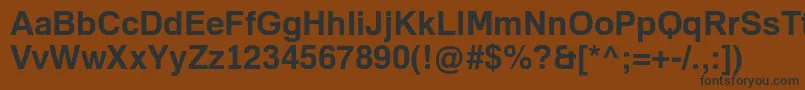 FamiliarProBold Font – Black Fonts on Brown Background