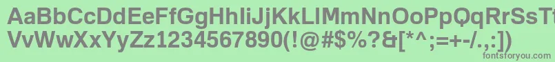 FamiliarProBold Font – Gray Fonts on Green Background