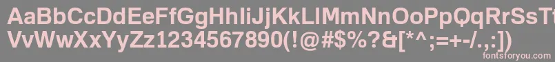 FamiliarProBold Font – Pink Fonts on Gray Background