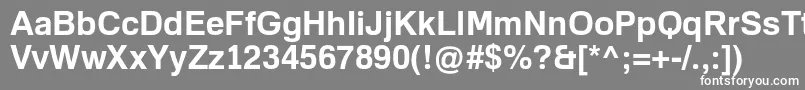 FamiliarProBold Font – White Fonts on Gray Background