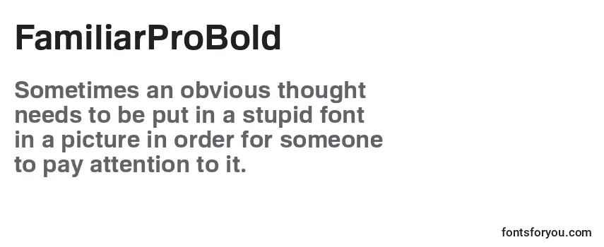FamiliarProBold Font