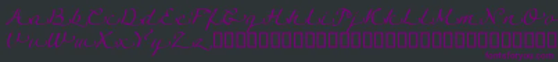 LinotypeagogoSwashtwo Font – Purple Fonts on Black Background