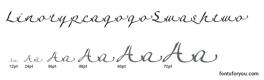 LinotypeagogoSwashtwo Font Sizes