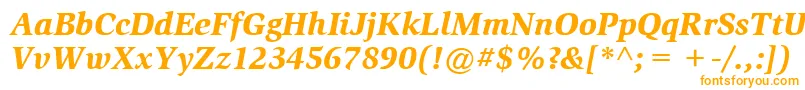 ItcSlimbachLtBlackItalic Font – Orange Fonts on White Background