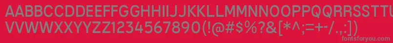 フォントMixolydianTitlingBk – 赤い背景に灰色の文字