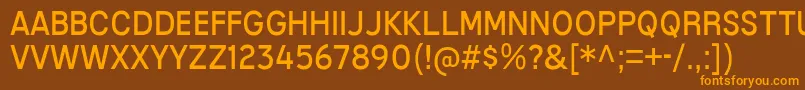 MixolydianTitlingBk Font – Orange Fonts on Brown Background