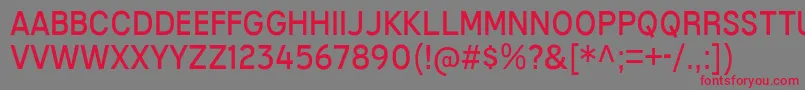 MixolydianTitlingBk Font – Red Fonts on Gray Background