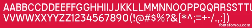 MixolydianTitlingBk Font – White Fonts on Red Background