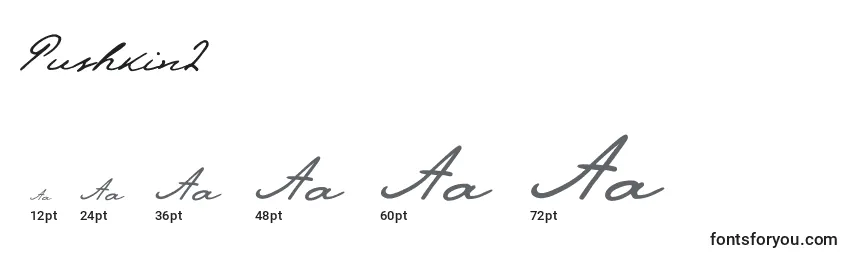 Pushkin2 Font Sizes