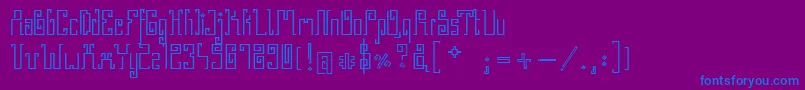 GreekStone Font – Blue Fonts on Purple Background