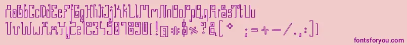 GreekStone Font – Purple Fonts on Pink Background