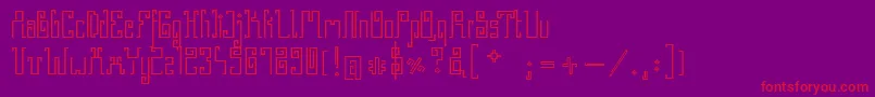 GreekStone Font – Red Fonts on Purple Background