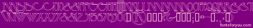 BackspaceOutline Font – Pink Fonts on Purple Background