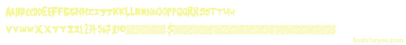 Scarecamp Font – Yellow Fonts on White Background