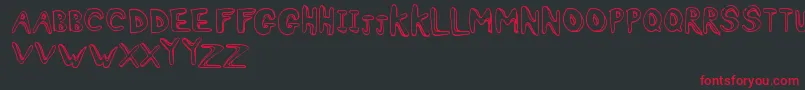 Ashy Font – Red Fonts on Black Background