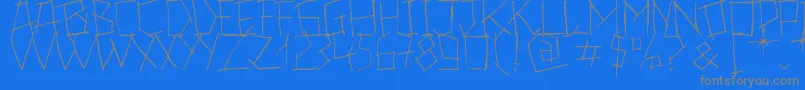 24Boughs Font – Gray Fonts on Blue Background