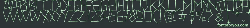 24Boughs Font – Green Fonts on Black Background