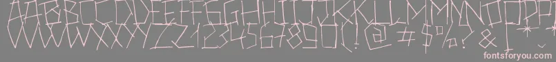 24Boughs Font – Pink Fonts on Gray Background