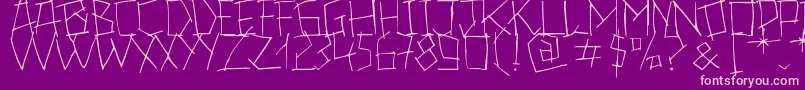 24Boughs Font – Pink Fonts on Purple Background