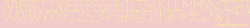 24Boughs Font – Yellow Fonts on Pink Background