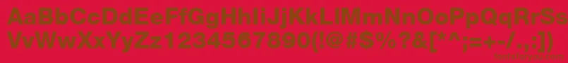 More about HelveticaLt85Heavy Font HelveticaLt85Heavy Font – Brown Fonts on Red Background