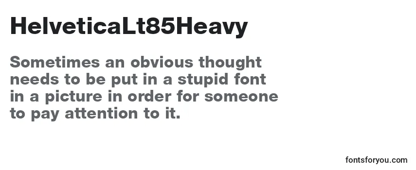 HelveticaLt85Heavy Font