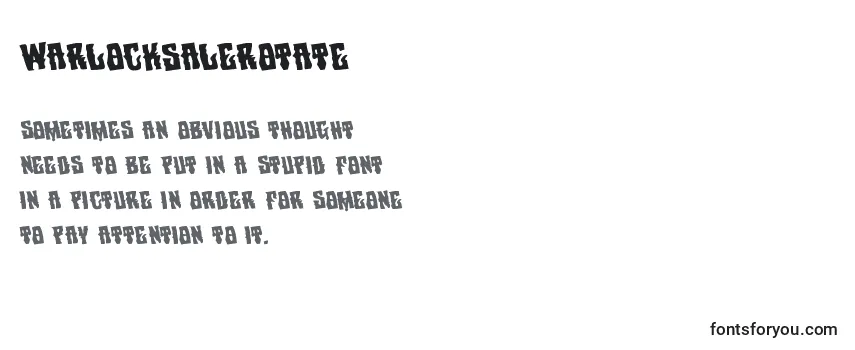 Review of the Warlocksalerotate Font