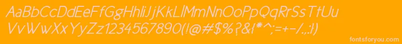 NewCicleGorditaItalic Font – Pink Fonts on Orange Background