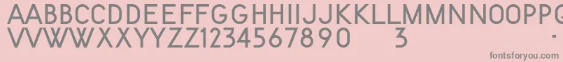 fuente KentekenSmits1951 – Fuentes Grises Sobre Fondo Rosa