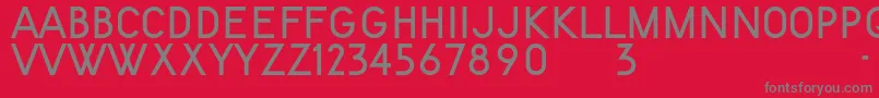 KentekenSmits1951 Font – Gray Fonts on Red Background