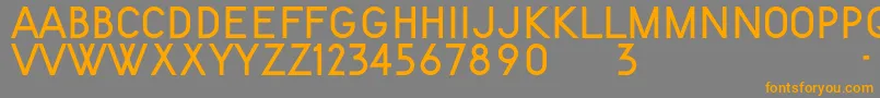 KentekenSmits1951 Font – Orange Fonts on Gray Background