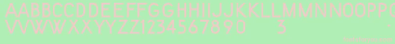 KentekenSmits1951 Font – Pink Fonts on Green Background