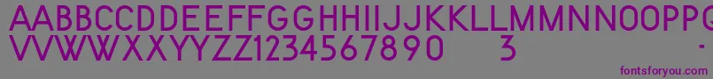 KentekenSmits1951 Font – Purple Fonts on Gray Background