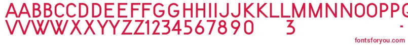 KentekenSmits1951 Font – Red Fonts