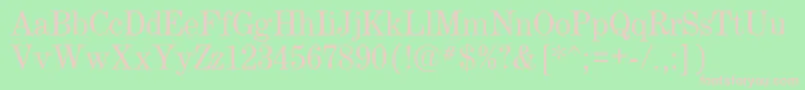 Century.Kz Font – Pink Fonts on Green Background