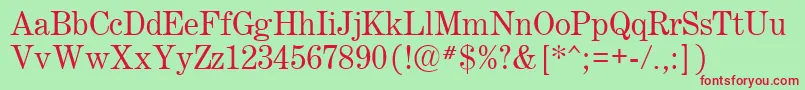 Century.Kz Font – Red Fonts on Green Background