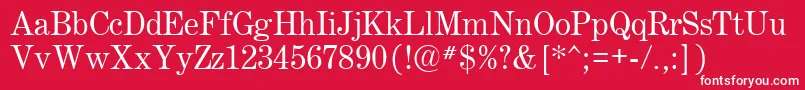 Century.Kz Font – White Fonts on Red Background