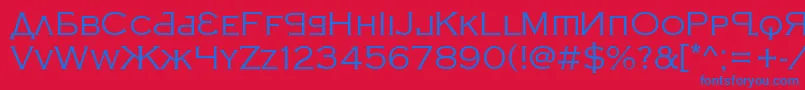 KremlinSamovarLite Font – Blue Fonts on Red Background