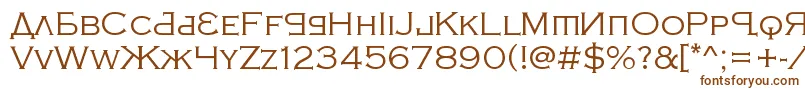 KremlinSamovarLite Font – Brown Fonts on White Background