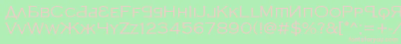 KremlinSamovarLite Font – Pink Fonts on Green Background