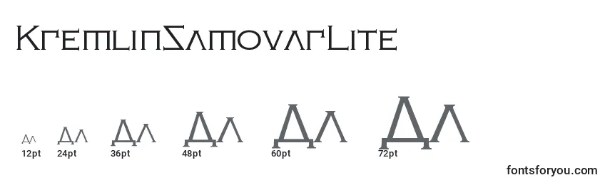KremlinSamovarLite Font Sizes