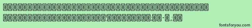 Tranga ffy Font – Black Fonts on Green Background