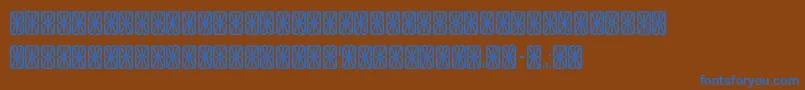 Tranga ffy Font – Blue Fonts on Brown Background