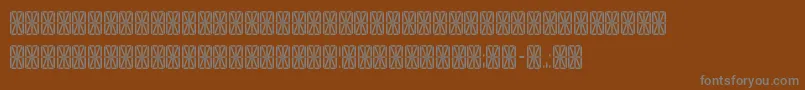 Tranga ffy Font – Gray Fonts on Brown Background